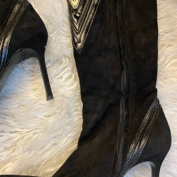 Versace suede knees heels boots - Picture 2 of 7